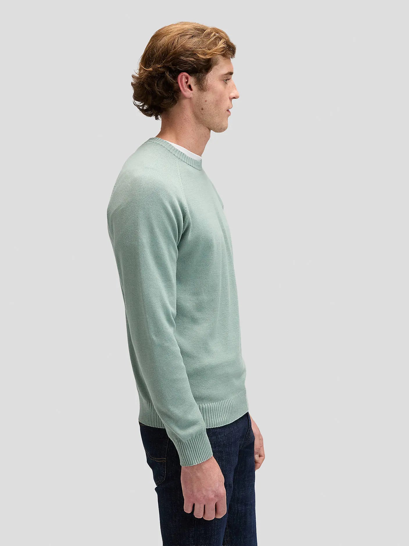 MESKI SWETER LEE CLEAN RAGLAN SWEATER DESERT SAGE 112376922
