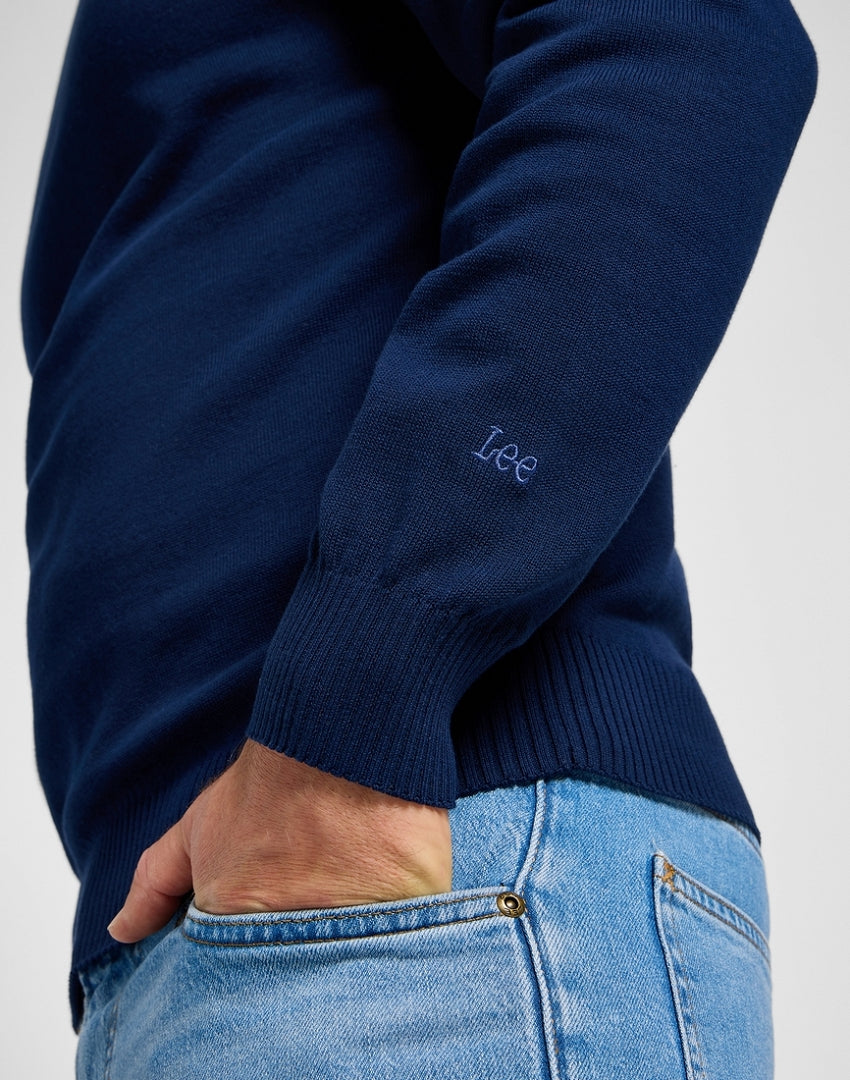 Męski Sweter Lee Clean Raglan Sweater True Navy 112355671