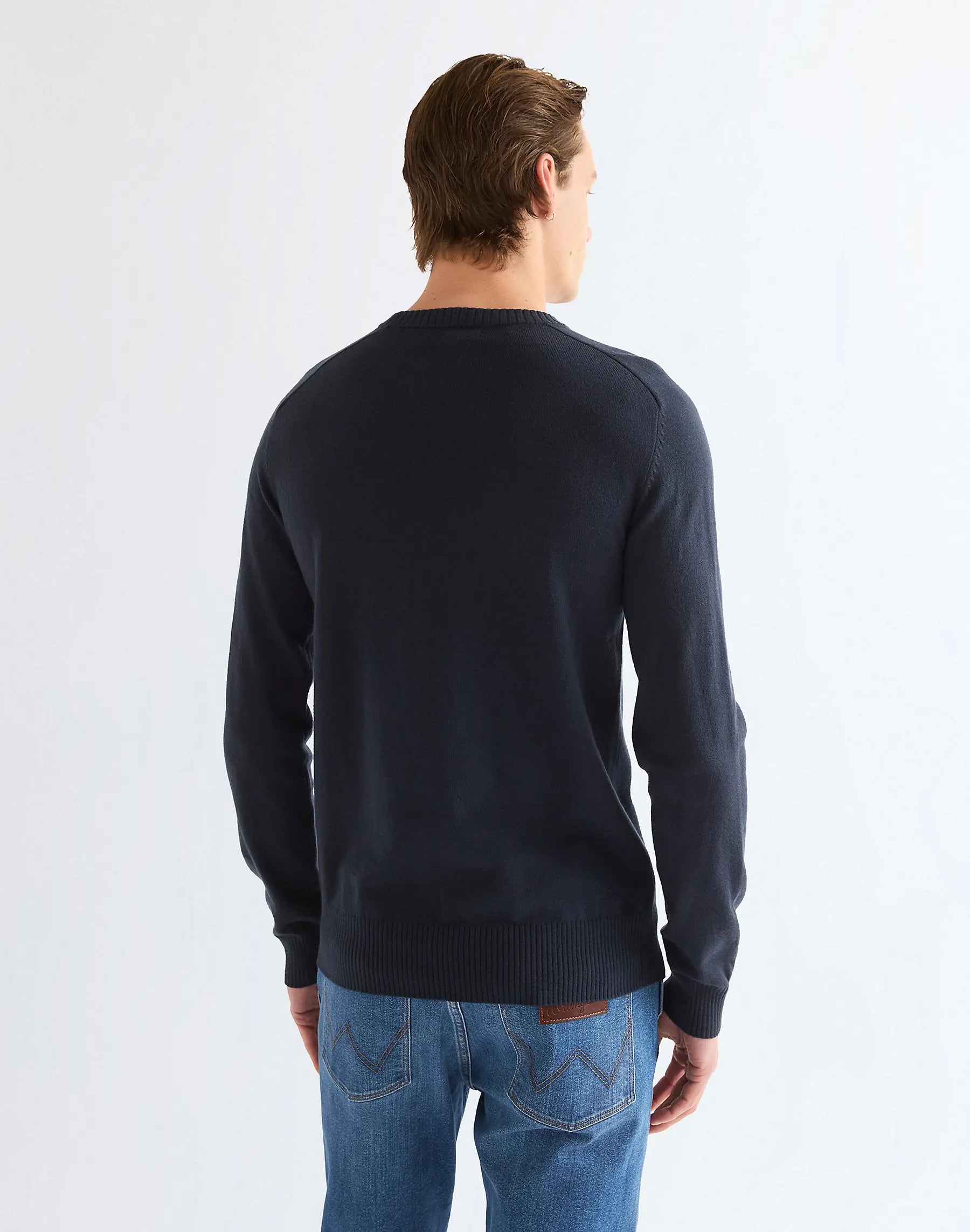MĘSKI SWETER WRANGLER CREW NECK KNIT DARK SAPPHIRE 112387002