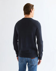 MĘSKI SWETER WRANGLER CREW NECK KNIT DARK SAPPHIRE 112387002