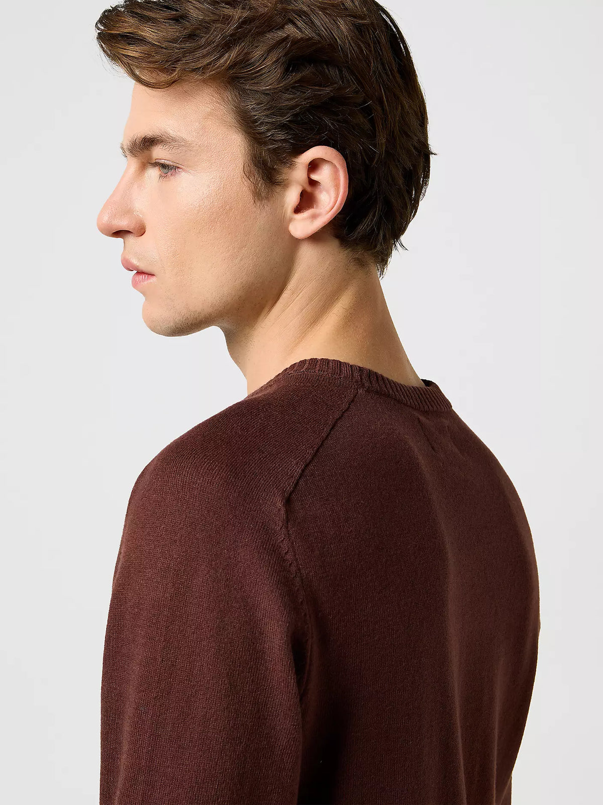 MESKI SWETER WRANGLER KNIT SWEATER MAHOGANY 112371538