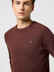 MESKI SWETER WRANGLER KNIT SWEATER MAHOGANY 112371538