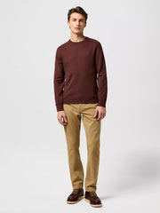 MESKI SWETER WRANGLER KNIT SWEATER MAHOGANY 112371538