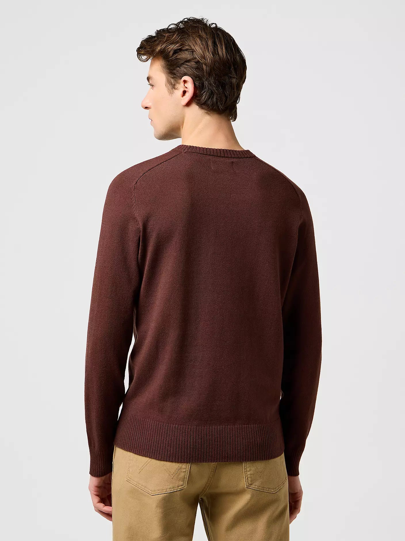 MESKI SWETER WRANGLER KNIT SWEATER MAHOGANY 112371538