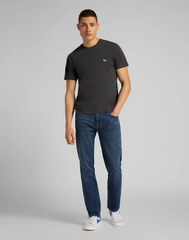 T-Shirt Męski Lee SS Small Logo Tee Washed Black L60UFQON 112113584