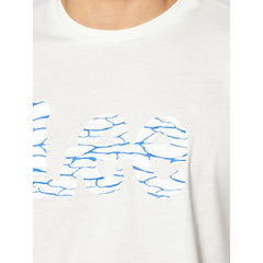 MĘSKI T-SHIRT LEE WOBBLY LOGO TEE ECRU L65QAINQ 112116129