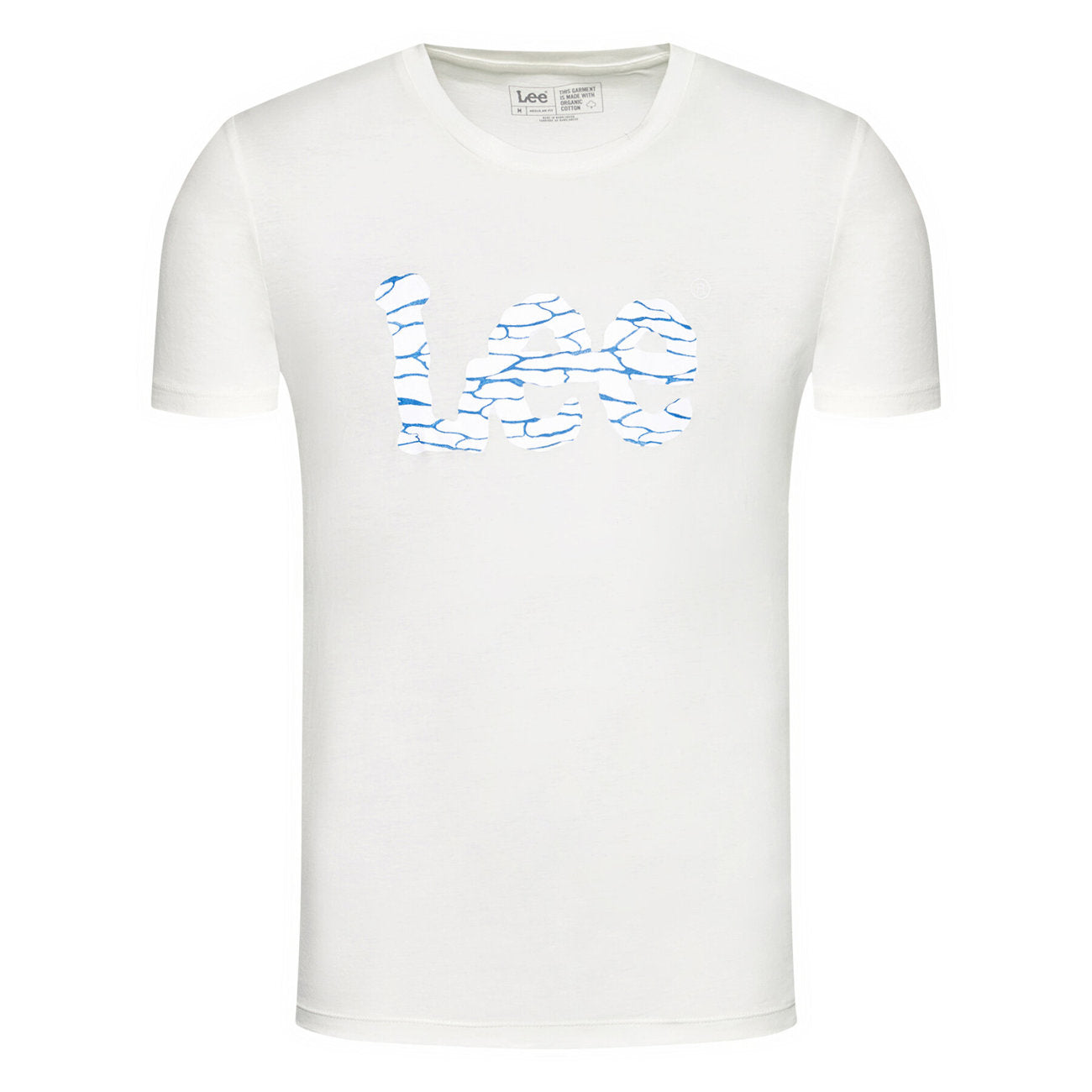 MĘSKI T-SHIRT LEE WOBBLY LOGO TEE ECRU L65QAINQ 112116129
