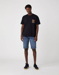 MĘSKI T-SHIRT WRANGLER SS TEXT TEE BLACK W7AZGF100 112131371