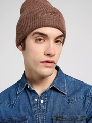MĘSKIE CZAPKA LEE CORE BEANIE LUXE BROWN 112372706