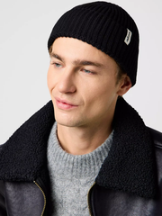 MĘSKIE CZAPKA WRANGLER SIGN OFF BEANIE BLACK 112372405