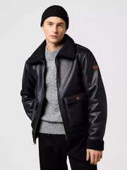 MĘSKIE CZAPKA WRANGLER SIGN OFF BEANIE BLACK 112372405