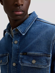 MĘSKIE KOSZULA JEANSOWA LEE 2 POCKET OVERSHIRT BELMONT 112377758