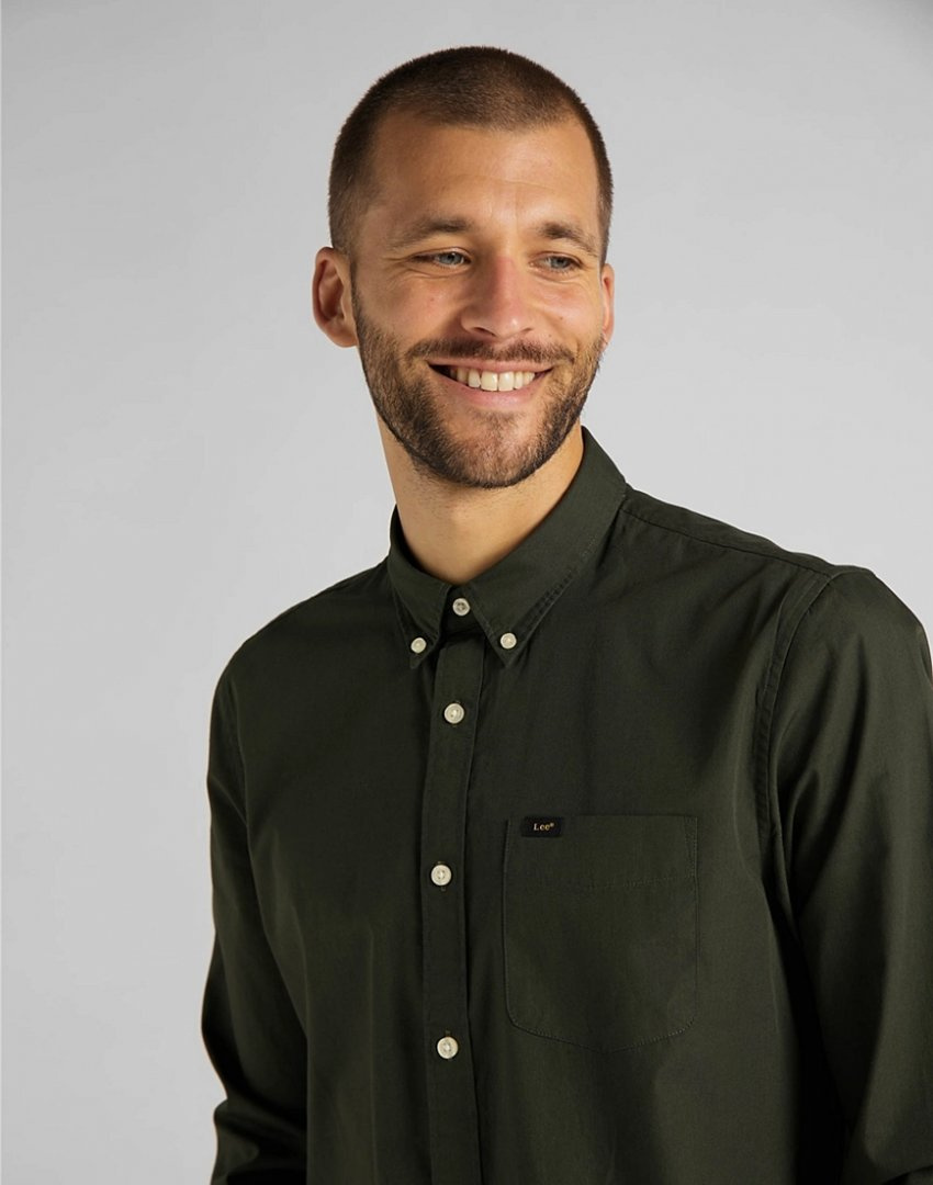 MĘSKIE KOSZULA LEE BUTTON DOWN SERPICO GREEN 112123177