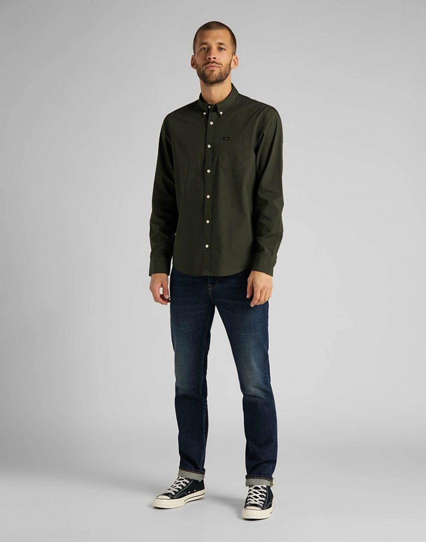 MĘSKIE KOSZULA LEE BUTTON DOWN SERPICO GREEN 112123177