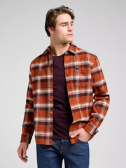 MĘSKIE KOSZULA LEE MERCANTILE SHIRT RUSTY CLAY PLAID 112370563