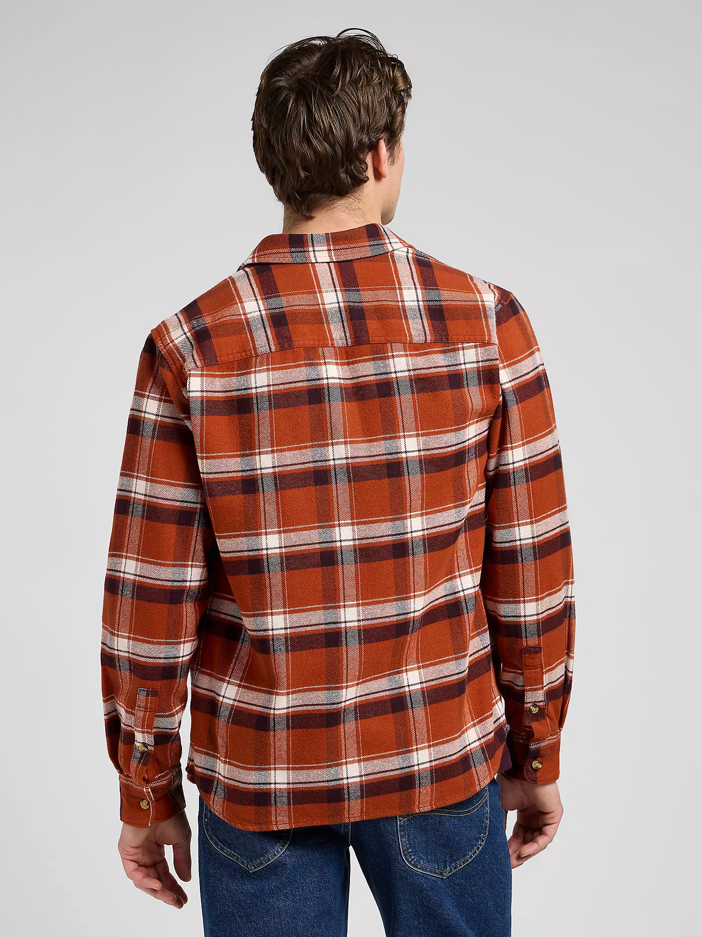 MĘSKIE KOSZULA LEE MERCANTILE SHIRT RUSTY CLAY PLAID 112370563