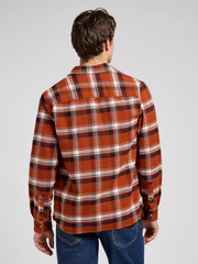 MĘSKIE KOSZULA LEE MERCANTILE SHIRT RUSTY CLAY PLAID 112370563