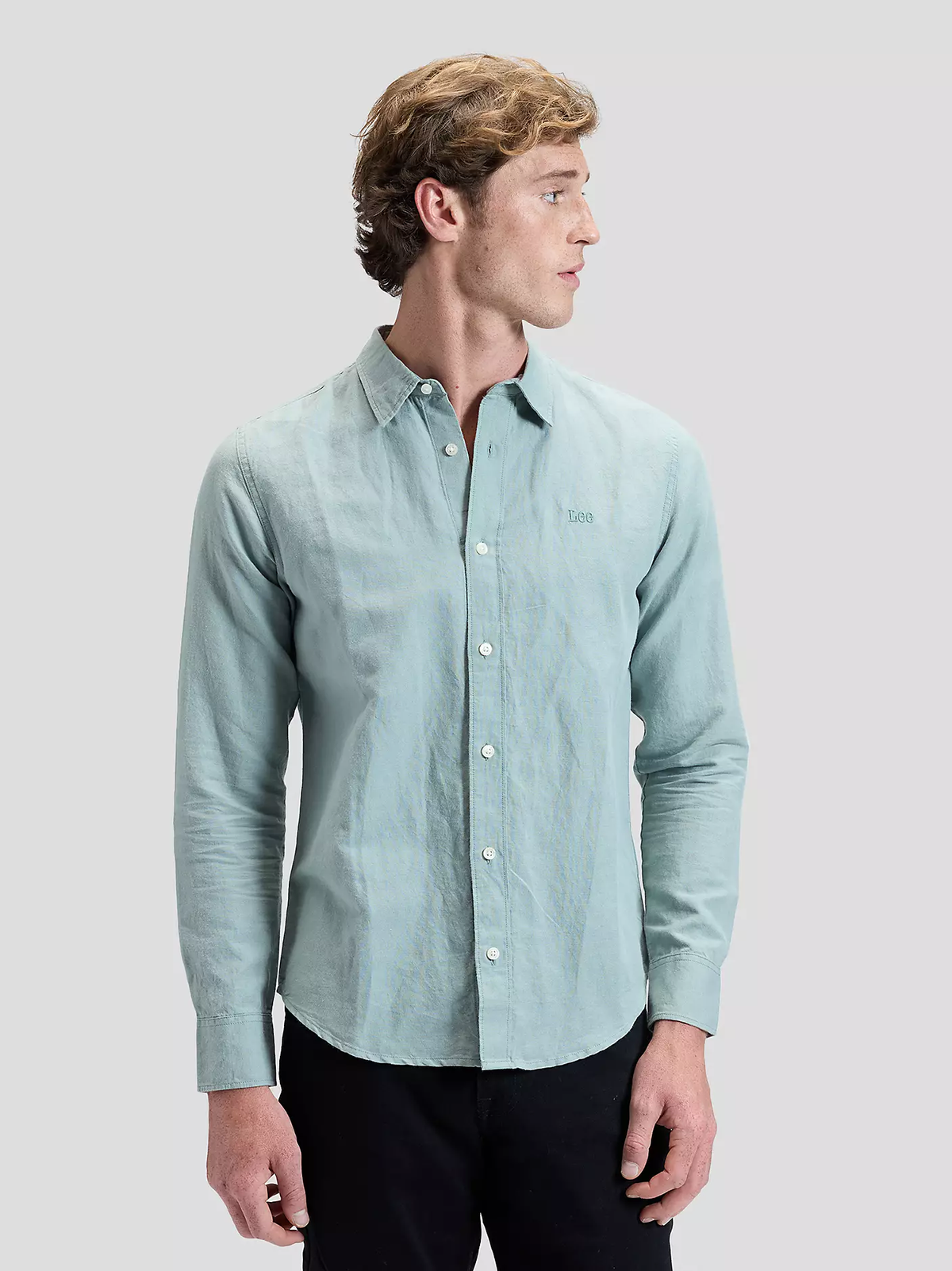MĘSKIE KOSZULA LEE SHIRT DESERT SAGE 112376550