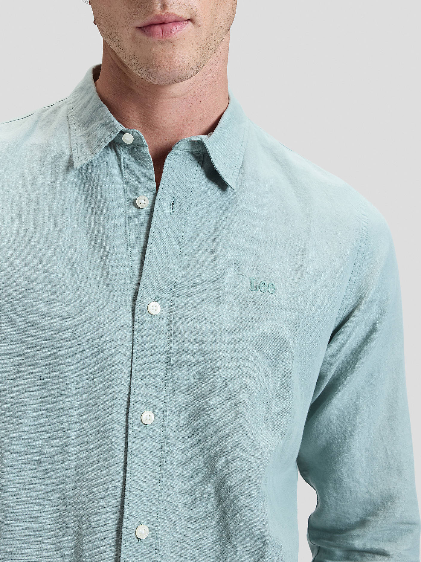 MĘSKIE KOSZULA LEE SHIRT DESERT SAGE 112376550