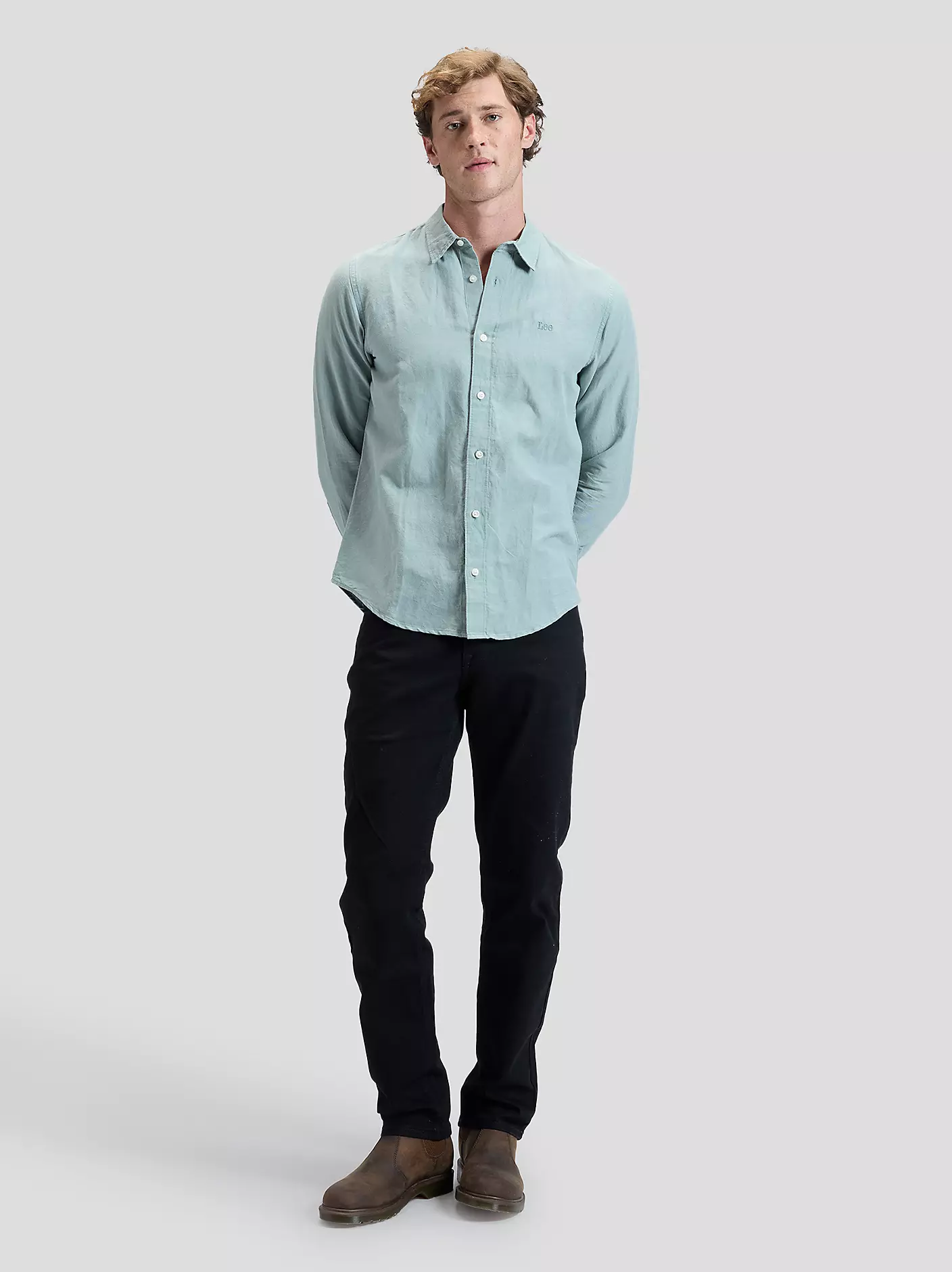 MĘSKIE KOSZULA LEE SHIRT DESERT SAGE 112376550
