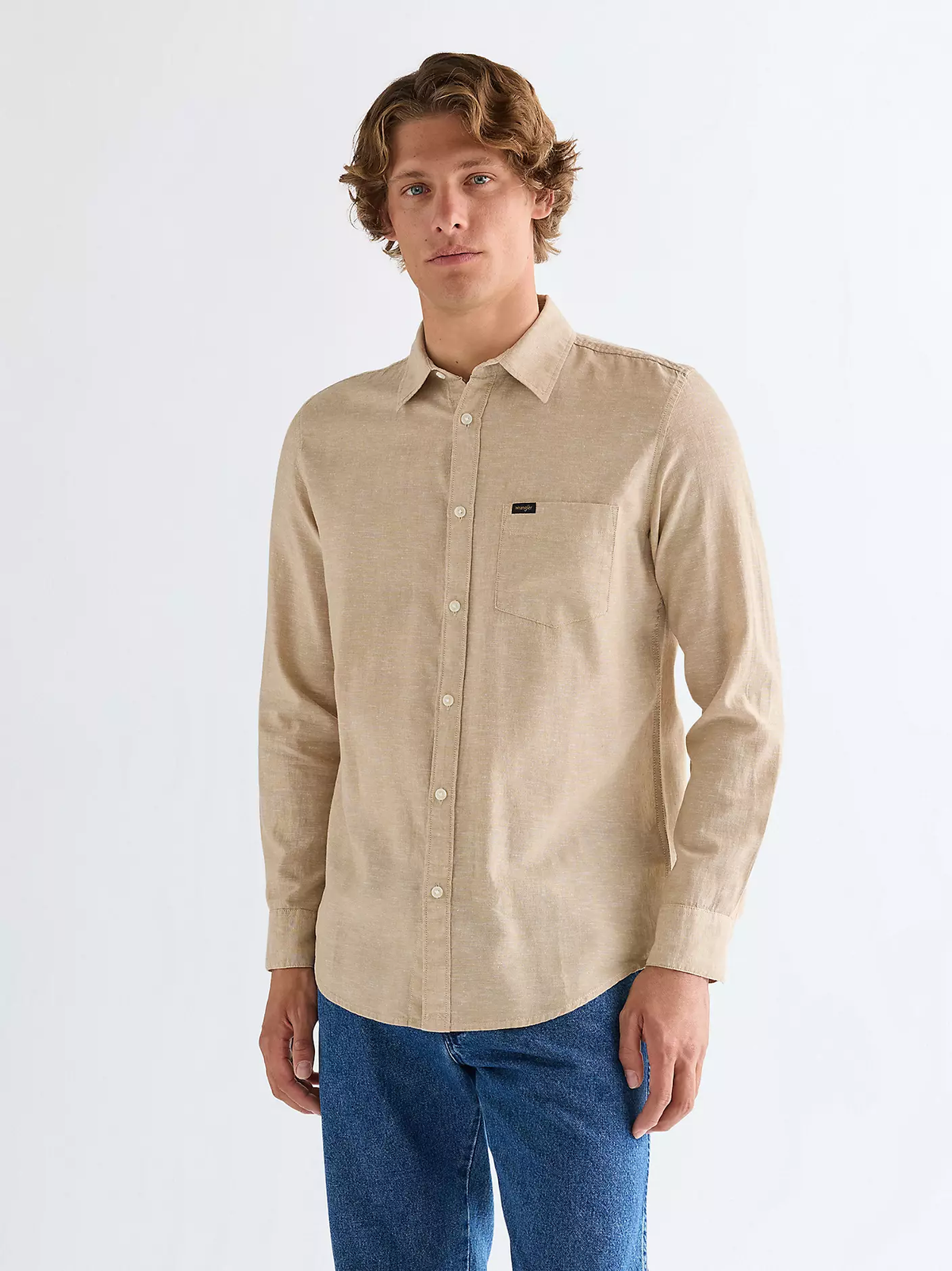 MĘSKIE KOSZULA WRANGLER 1 PKT SHIRT KELP 112378040
