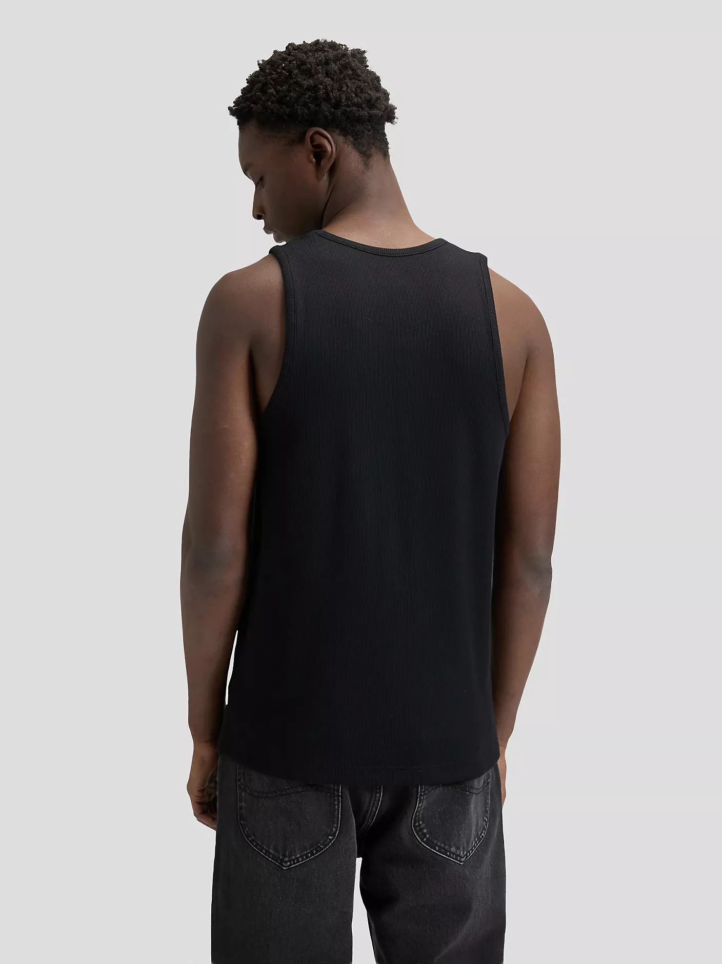 MĘSKIE KOSZULKA LEE RIBBED TANK BLACK 112376486