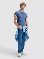 MĘSKIE KOSZULKA LEE TWIN PACK CREW ACADEMY BLUE NATURAL 112376923