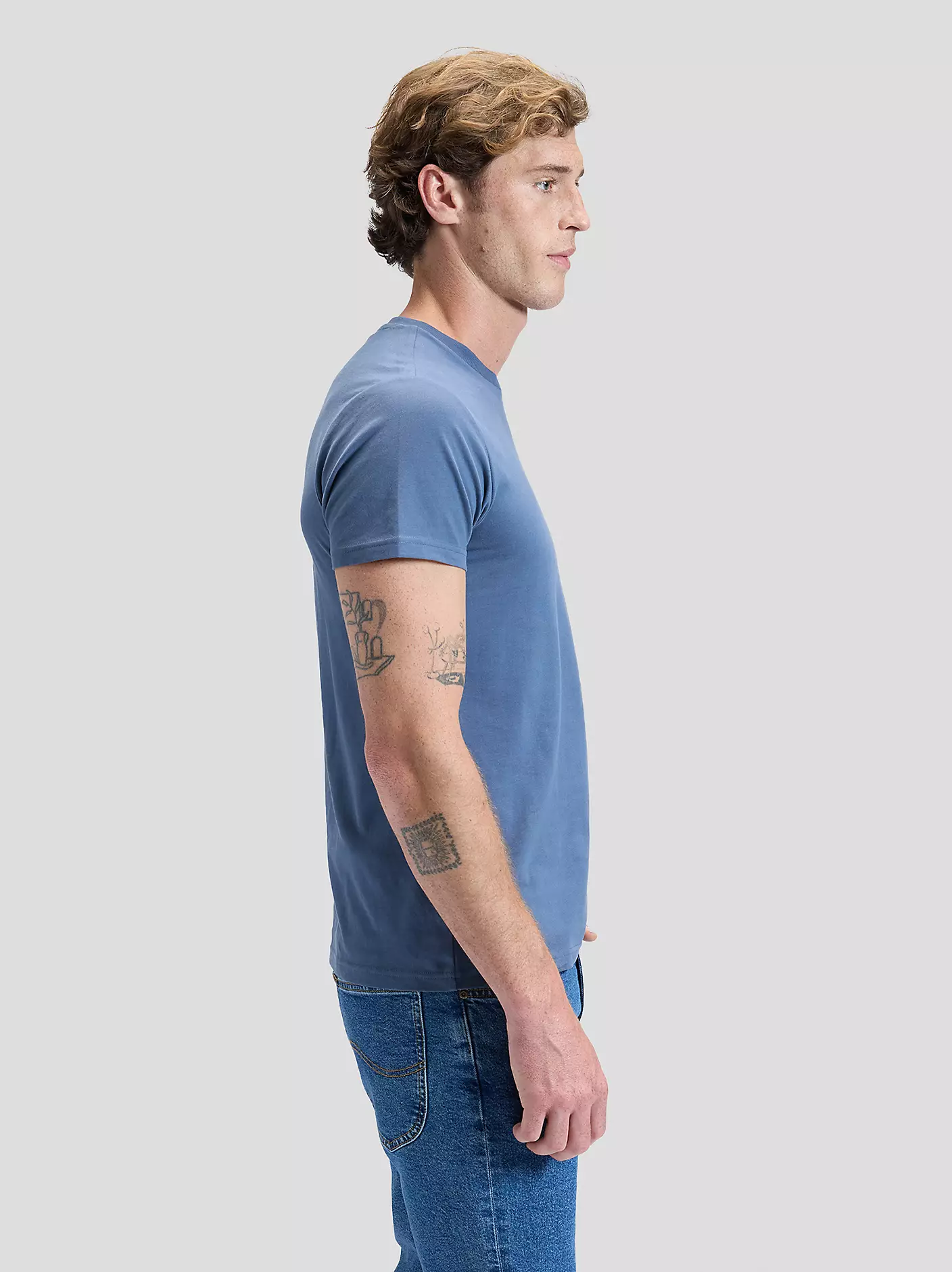 MĘSKIE KOSZULKA LEE TWIN PACK CREW ACADEMY BLUE NATURAL 112376923