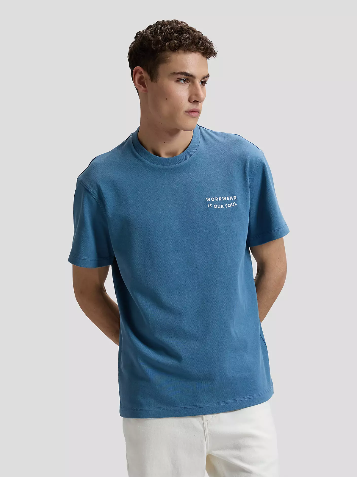 MĘSKIE KOSZULKA LEE WORKWEAR SOUL TEE WORK BLUE 112378775
