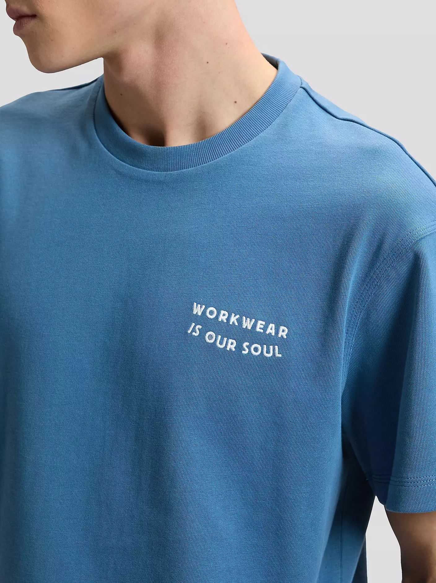 MĘSKIE KOSZULKA LEE WORKWEAR SOUL TEE WORK BLUE 112378775