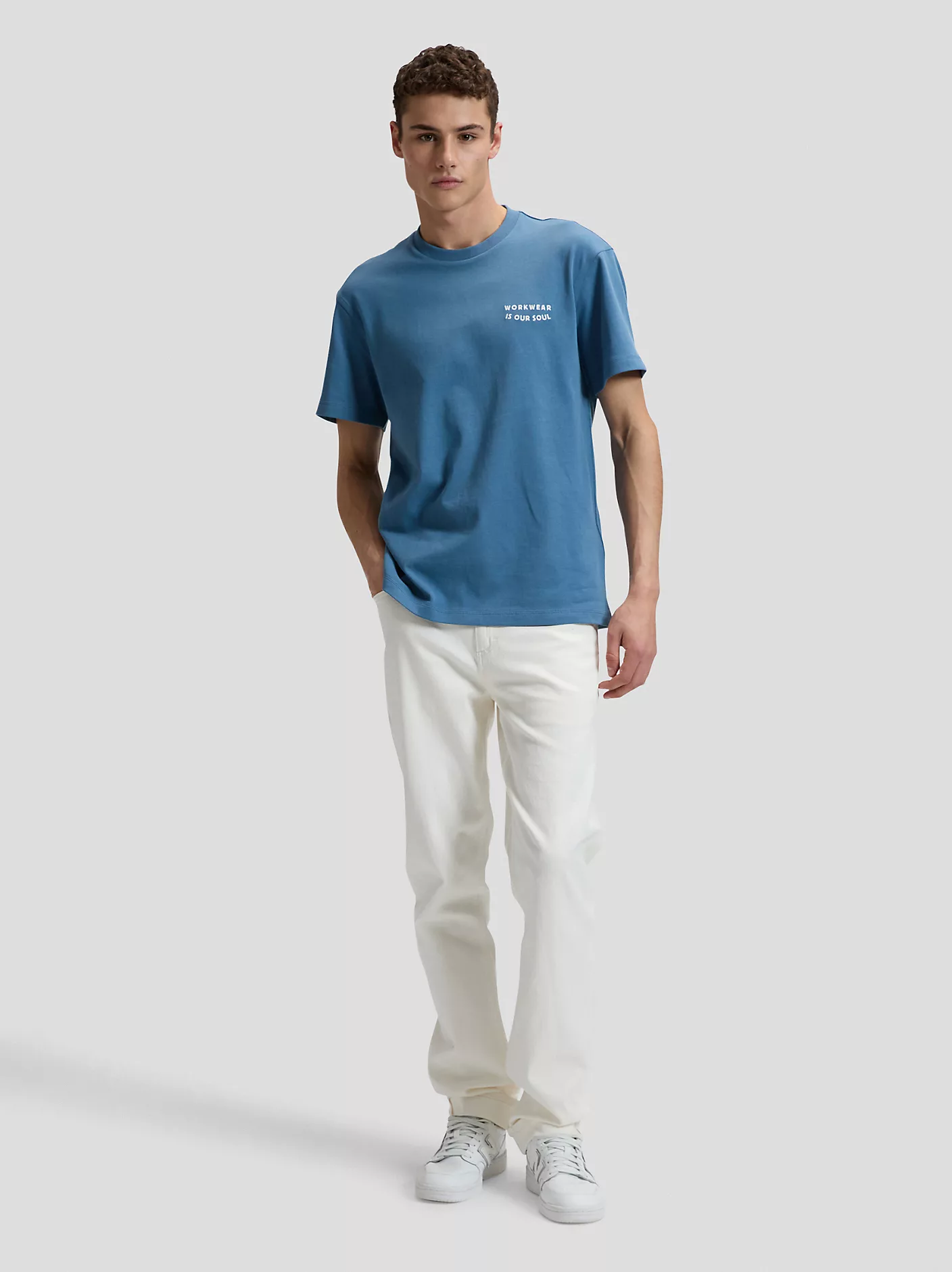 MĘSKIE KOSZULKA LEE WORKWEAR SOUL TEE WORK BLUE 112378775