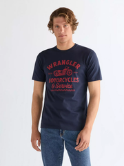 MĘSKIE KOSZULKA WRANGLER AMERICANA TEE NAVY 112378504