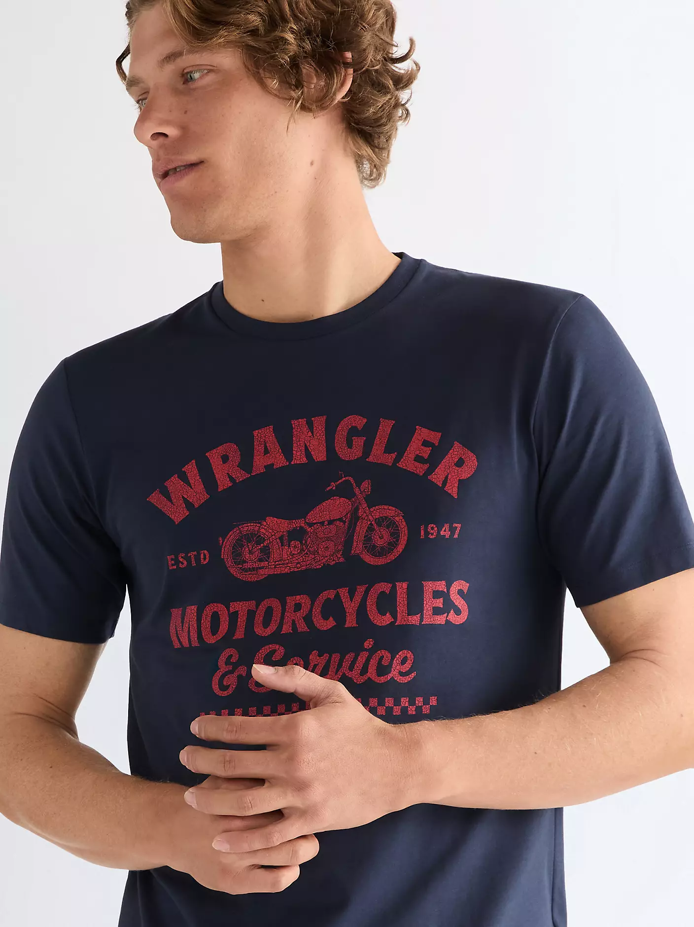 MĘSKIE KOSZULKA WRANGLER AMERICANA TEE NAVY 112378504