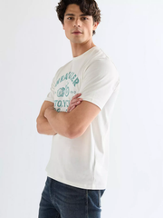 MĘSKIE KOSZULKA WRANGLER AMERICANA TEE WORN WHITE 112377951