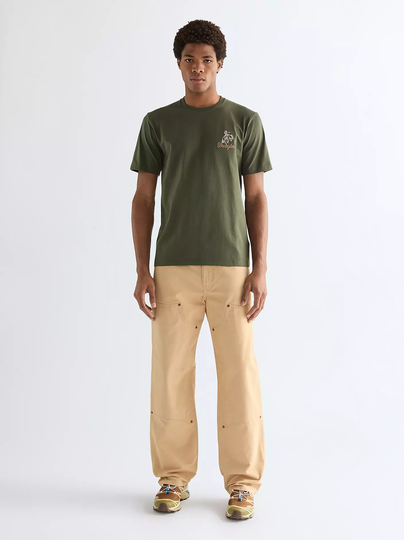 MĘSKIE KOSZULKA WRANGLER EMBROIDERY TEE DEEP DEPTHS 112377989