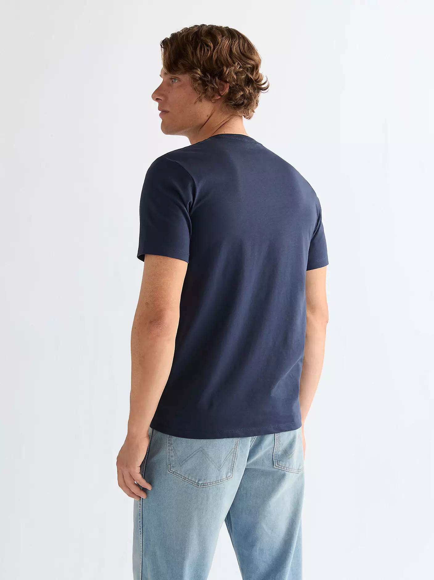 MĘSKIE KOSZULKA WRANGLER EMBROIDERY TEE NAVY 112377986