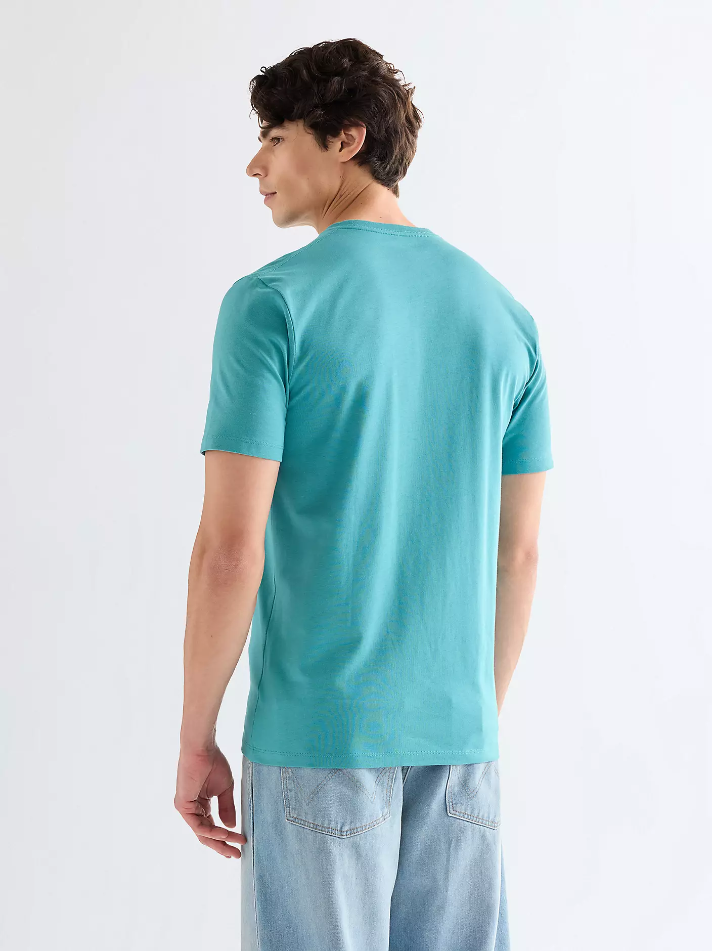 MĘSKIE KOSZULKA WRANGLER SMALL AMERICANA TEE BRITTANY BLUE 112377983