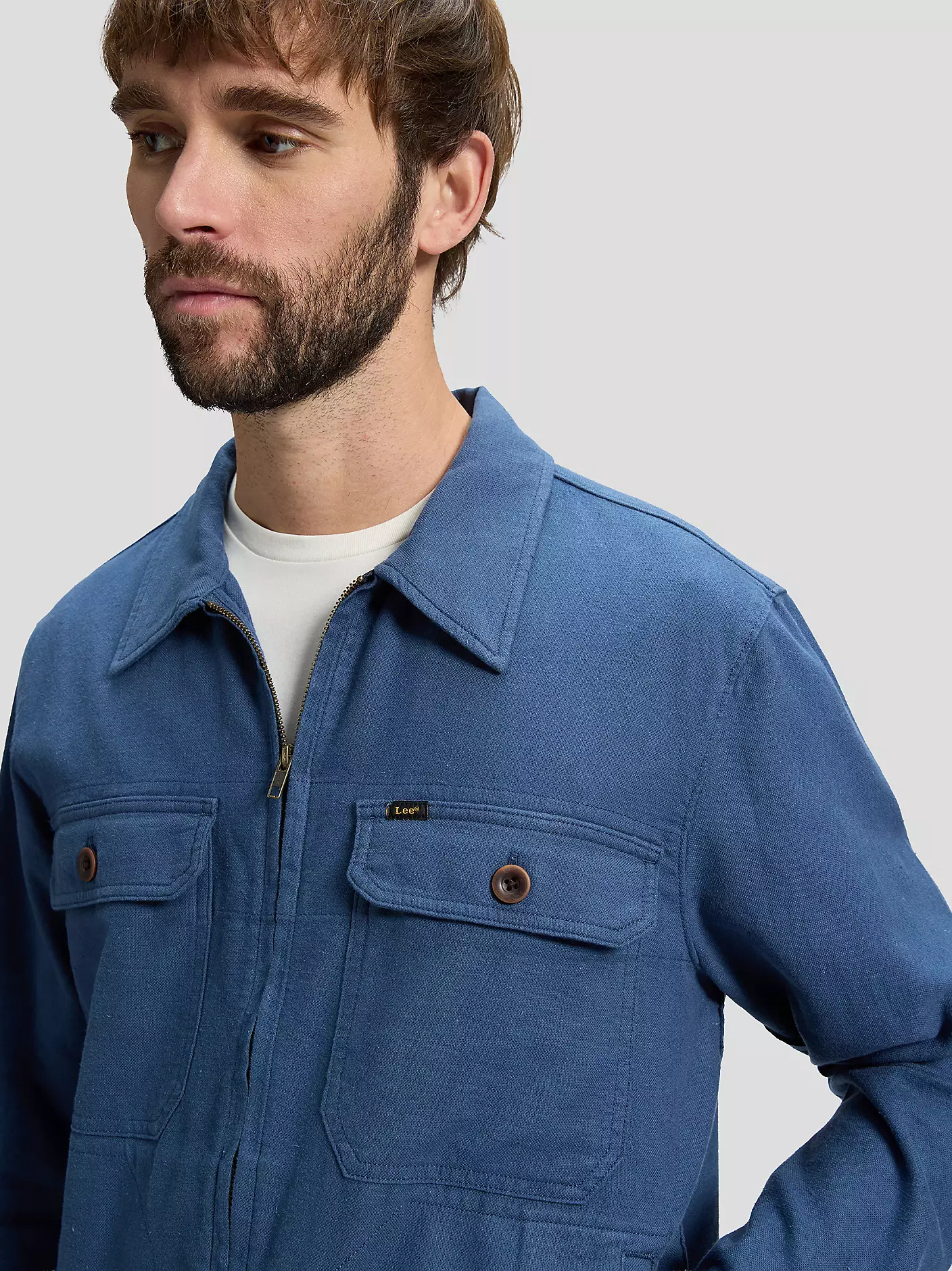 MĘSKIE KURTKA LEE UTILITY JACKET ACADEMY BLUE 112378287