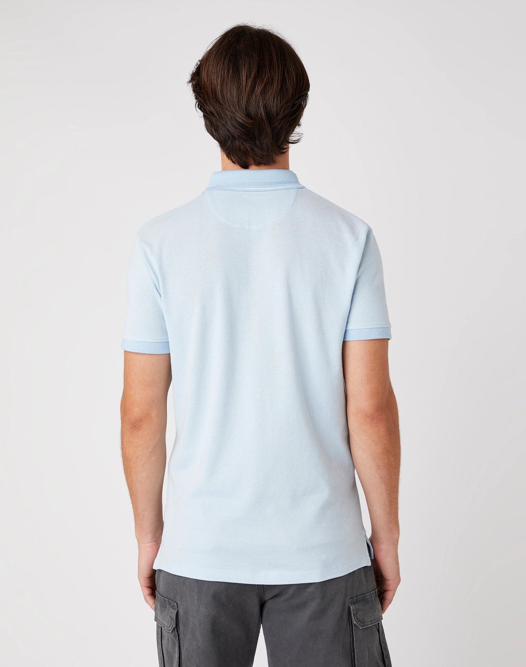 MĘSKIE POLO WRANGLER SS REFINED POLO CERULEAN BLUE W7AFKHXVT 112131336