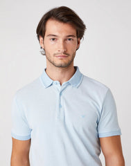 MĘSKIE POLO WRANGLER SS REFINED POLO CERULEAN BLUE W7AFKHXVT 112131336