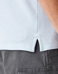 MĘSKIE POLO WRANGLER SS REFINED POLO CERULEAN BLUE W7AFKHXVT 112131336