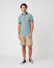 MĘSKIE POLO WRANGLER SS REFINED POLO MALLARD GREEN W7AFKHG28 112131333