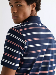 MĘSKIE POLO WRANGLER STRIPE POLO SHIRT NAVY 112378537