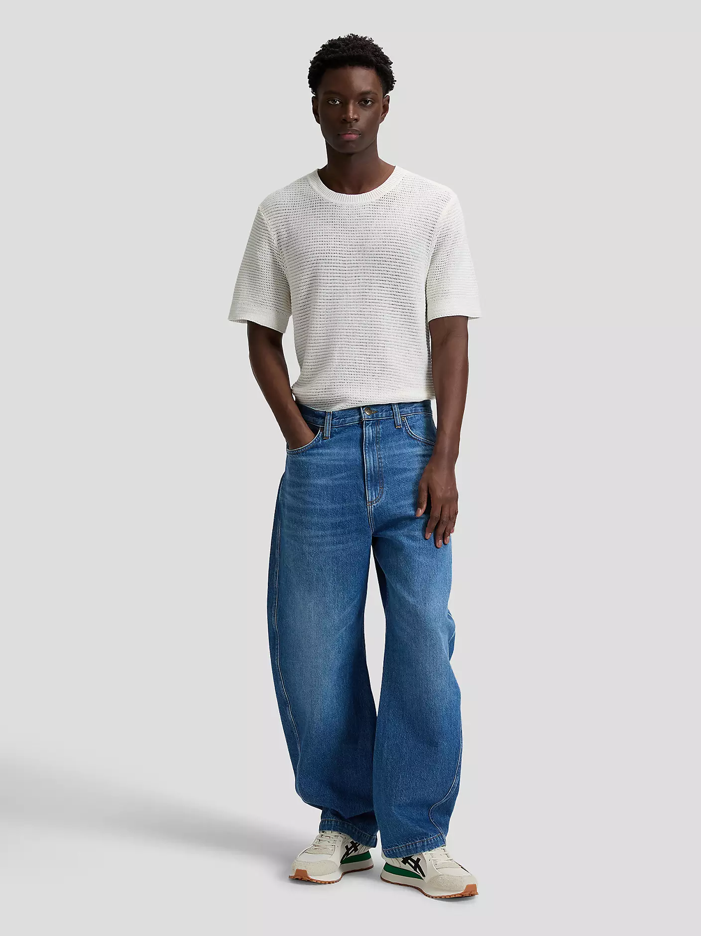 MĘSKIE SPODENIE JEANSOWE LEE BARREL 5PKT MODERN MAKER 112377676