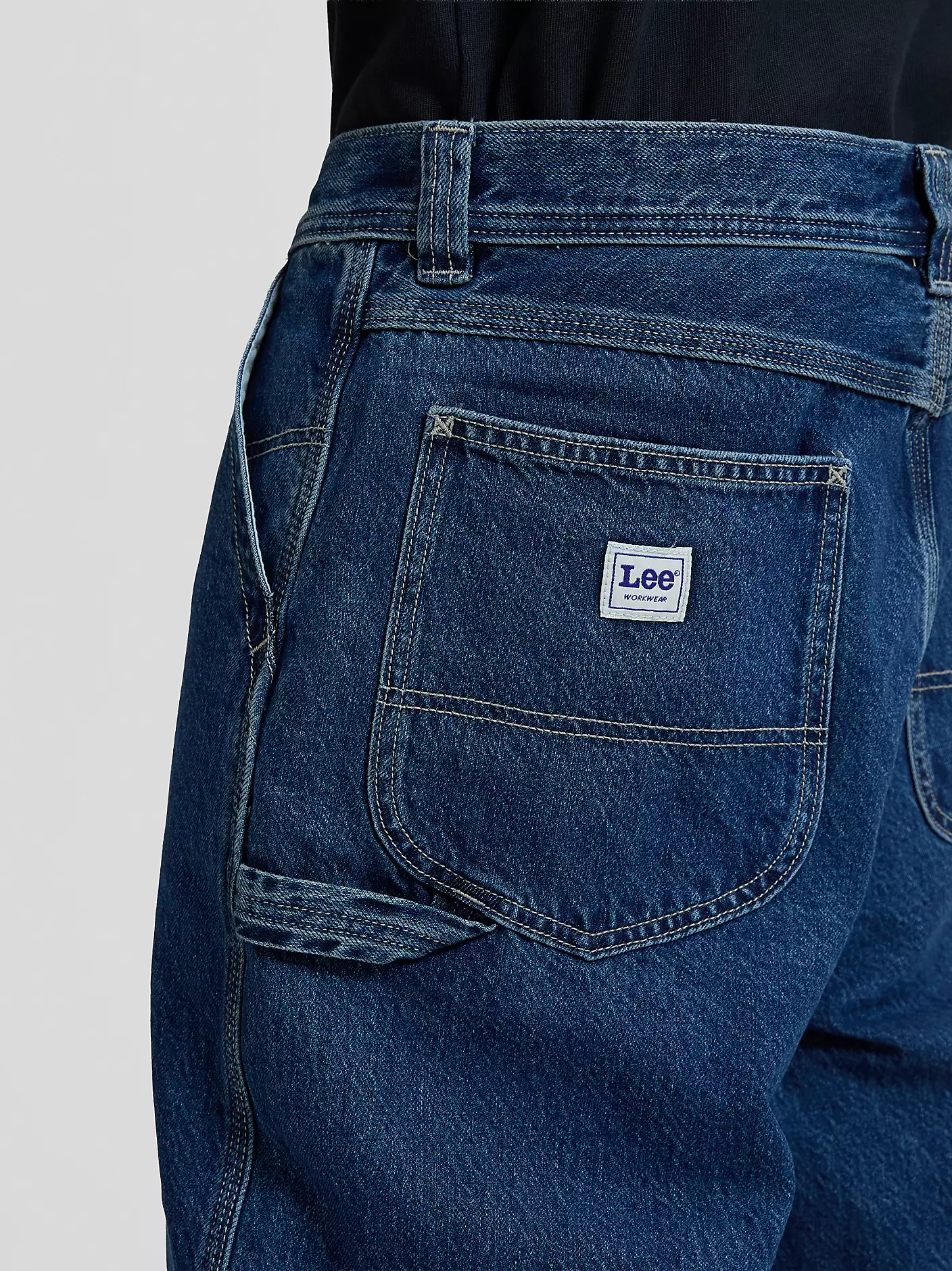 MĘSKIE SPODENKI JEANSOWE LEE WORKWEAR SKATER SHORT RIGHT ON 112376302