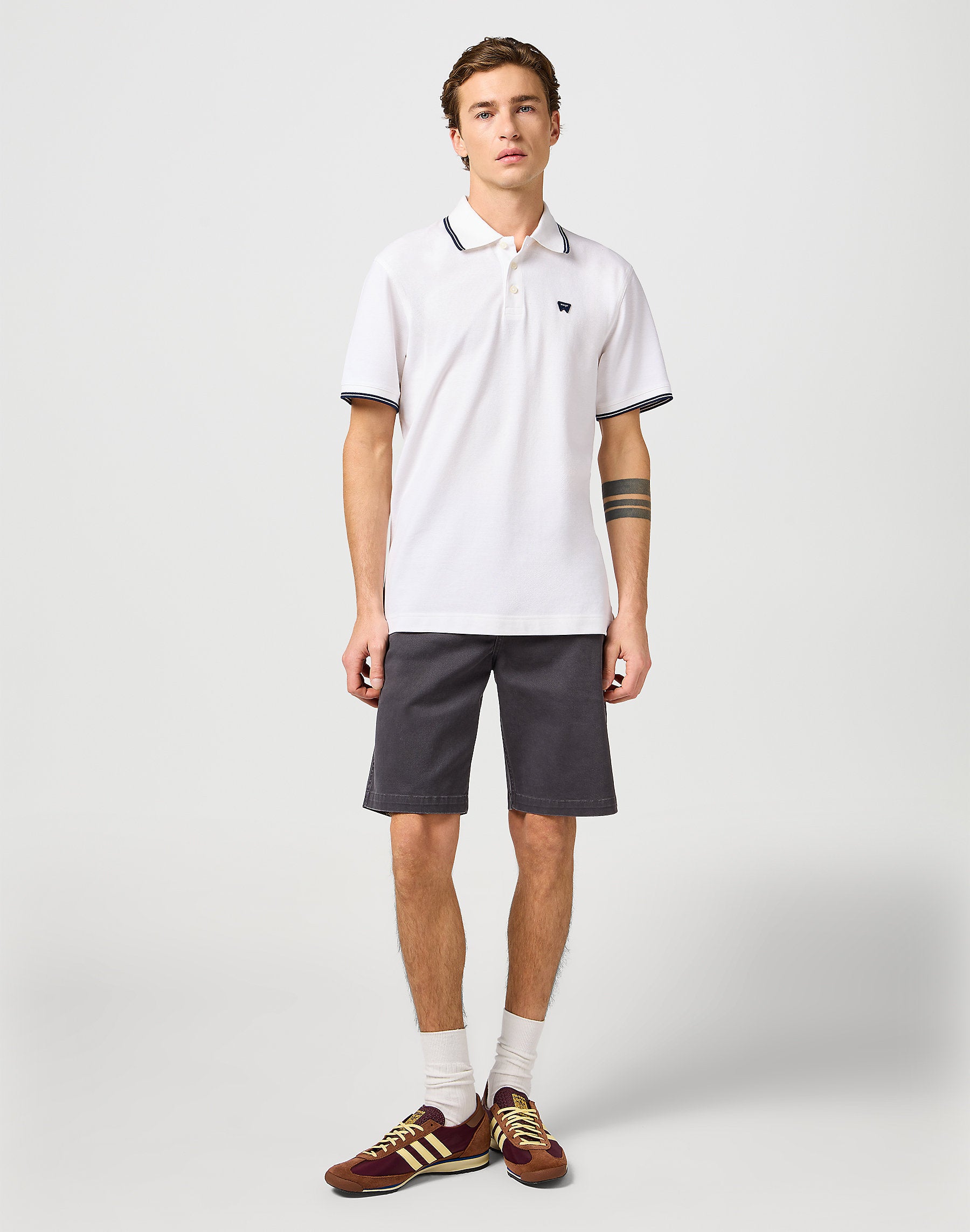 Męskie Spodenki Wrangler CJ Chino Shorts Faded Black 112362922