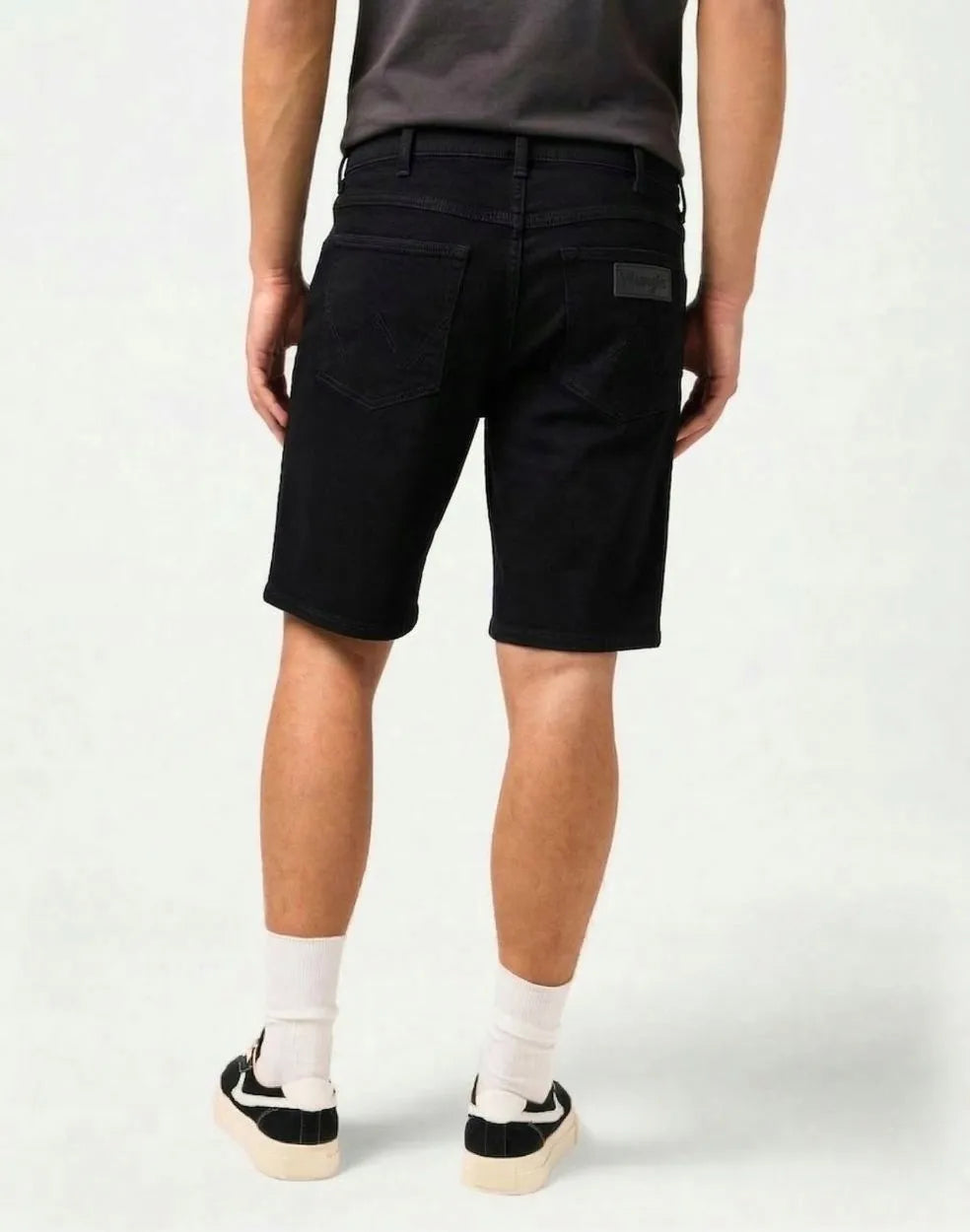 Męskie Spodenki Jeansowe Wrangler Frontier Short Black Rinse 112371345