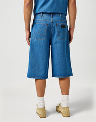 MESKIE SPODENKI WRANGLER JORT SHORTS MID STONE 112362509