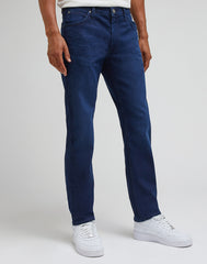 MESKIE SPODNIE DAREN ZIP FLY DARK BLUE WORN 112339875 L707015950