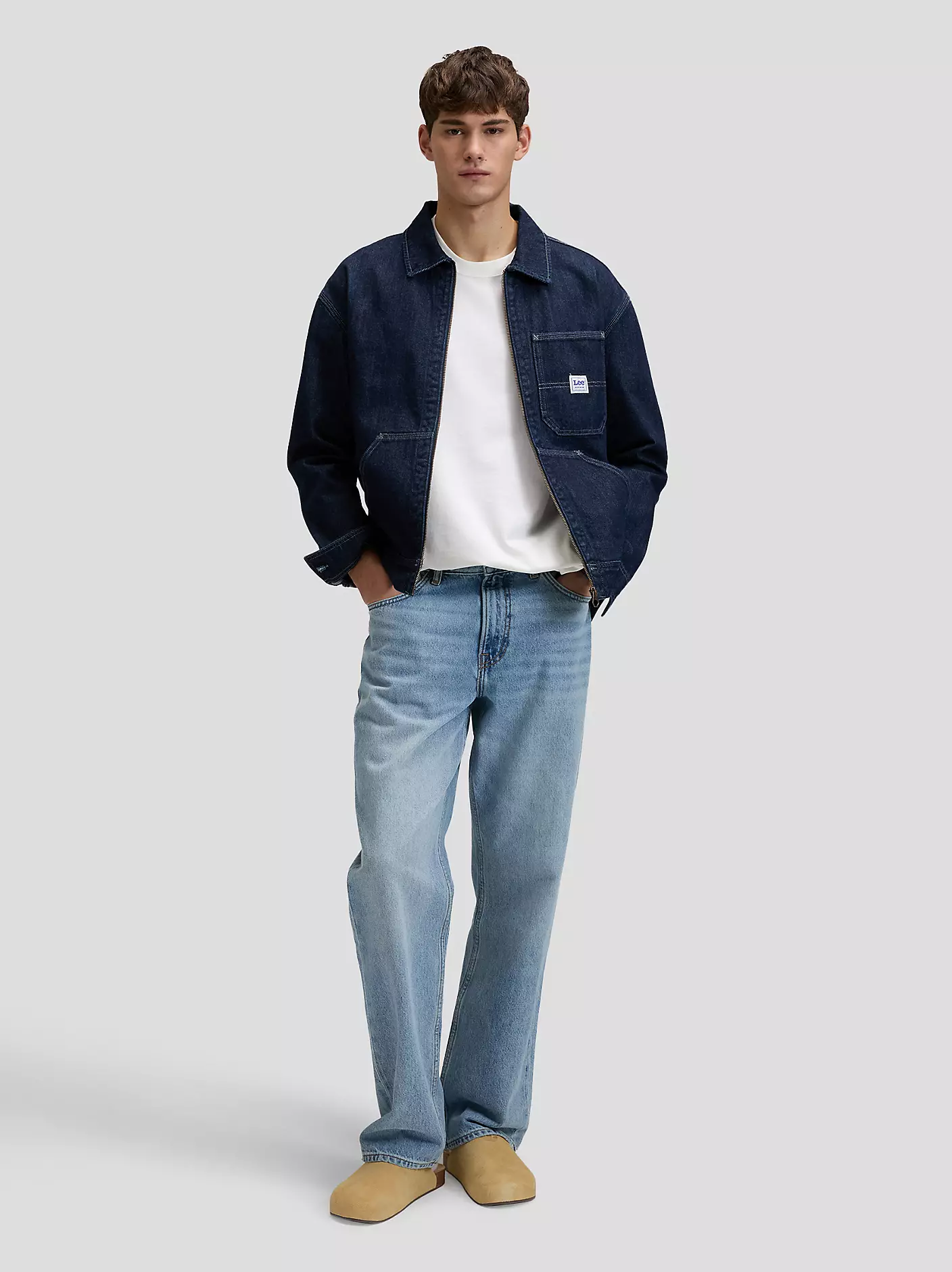 MĘSKIE SPODNIE JEANSOWE LEE ASHER JET 112376373